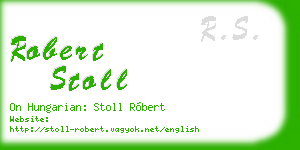robert stoll business card